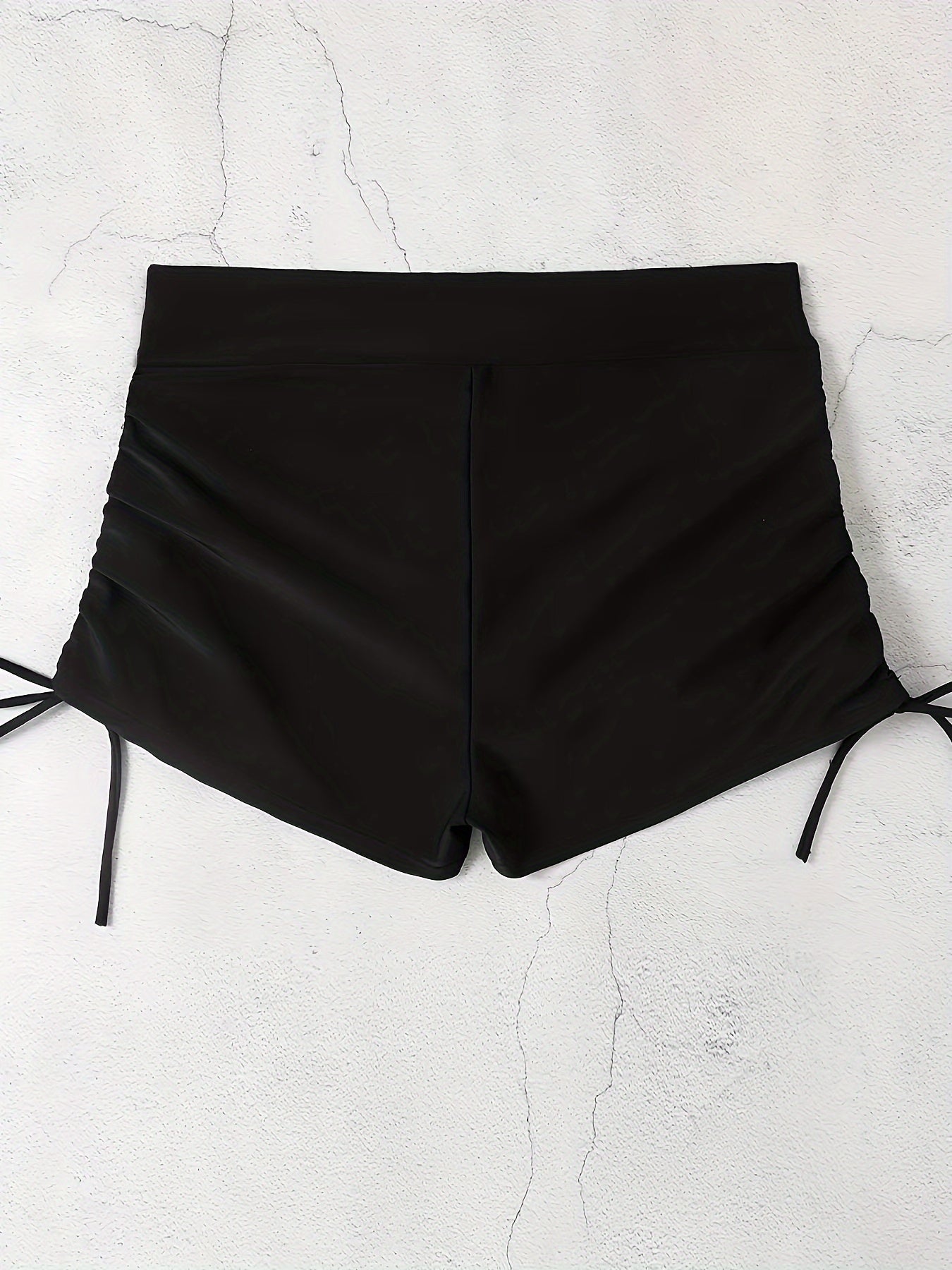 Two-Piece Leopard Print High-Waisted Ruched Tankini Swimsuit - Soft High Stretch Polyester Material, Crew Neck, Machine Washable, Customized Fit - Perfect for Beachwear and Summer Swimwear