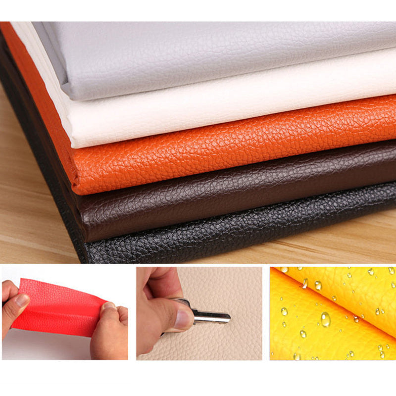1pc Self-Adhesive Sofa Repair Patch - Durable PU Artificial Leather for Furniture, Table, Chair, Car Seat, Bicycle Cushion, and Restaurant Seat Repair - Easy Fixation, Long-Lasting, Water-Resistant, and Versatile