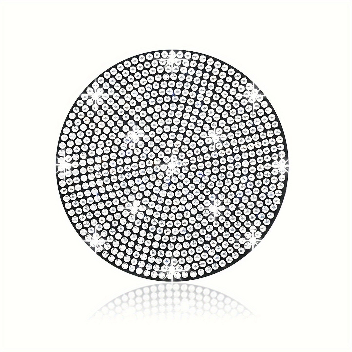 1pc Bling Car Cup Holder Coaster, 2.75 Inch Anti-Slip Shockproof, Full Rhinestone Design, Universal Fit Most Cars