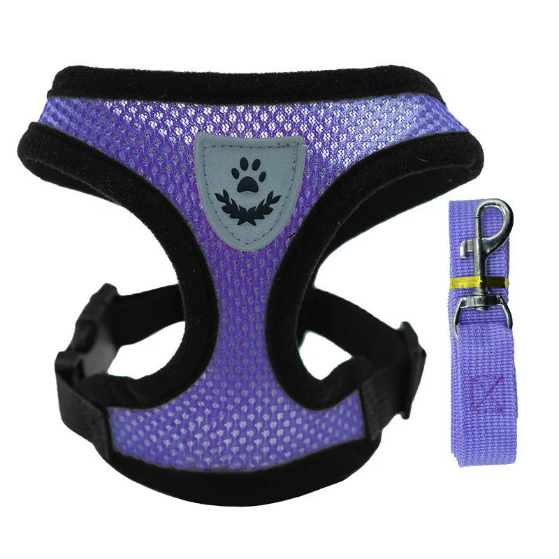 Pet chest strap cat leash dog chest strap dog walking leash small dog solid vest type cat leash prevent loss