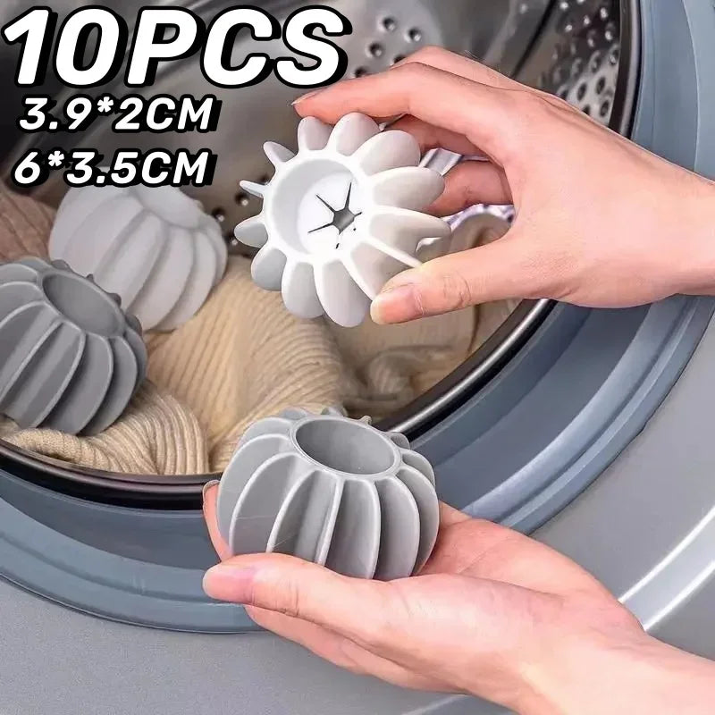 3/5/10pcs Reusable Silicone Laundry Ball Pet Hair Remover Cat Hair Catcher Washing Machine Cleaning Tools for Clothes