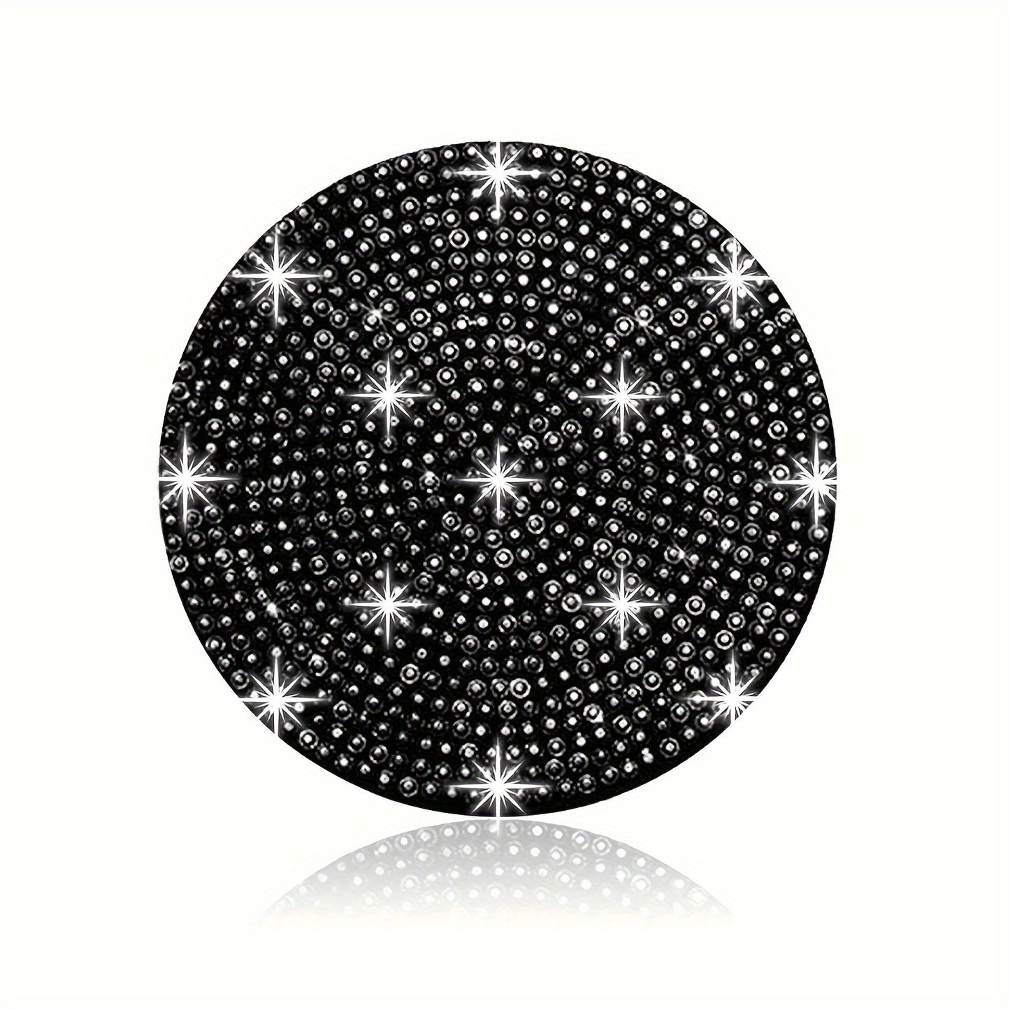 1pc Bling Car Cup Holder Coaster, 2.75 Inch Anti-Slip Shockproof, Full Rhinestone Design, Universal Fit Most Cars