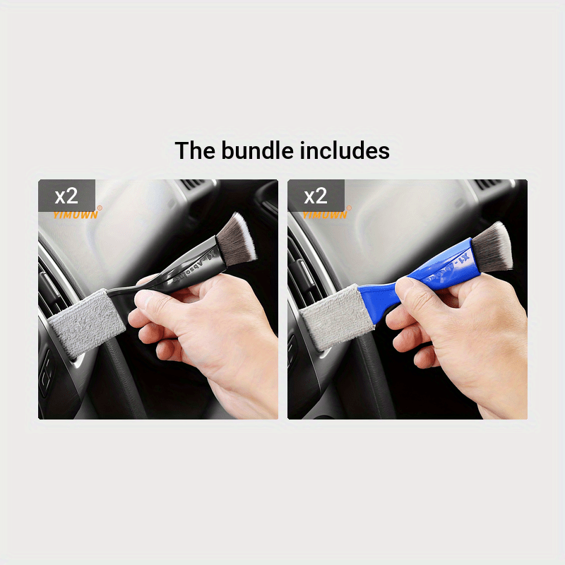 Effortlessly Clean Your Car's Interior with this Soft Brush Air Conditioner Cleaning Tool -  Soft Bristles - For All Car Models - Suitable for Regular Car Maintenance - Great Gift for Car Enthusiasts