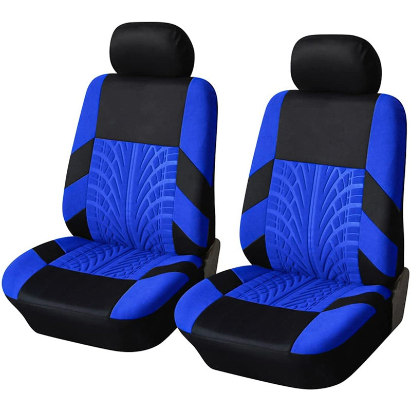 Car Seat Covers, Polyester Front Pairs Gray Black Tan Blue Red Car Seat Cushion Universal Car Seat Protector Decoration Auto Accessories Thick Foam