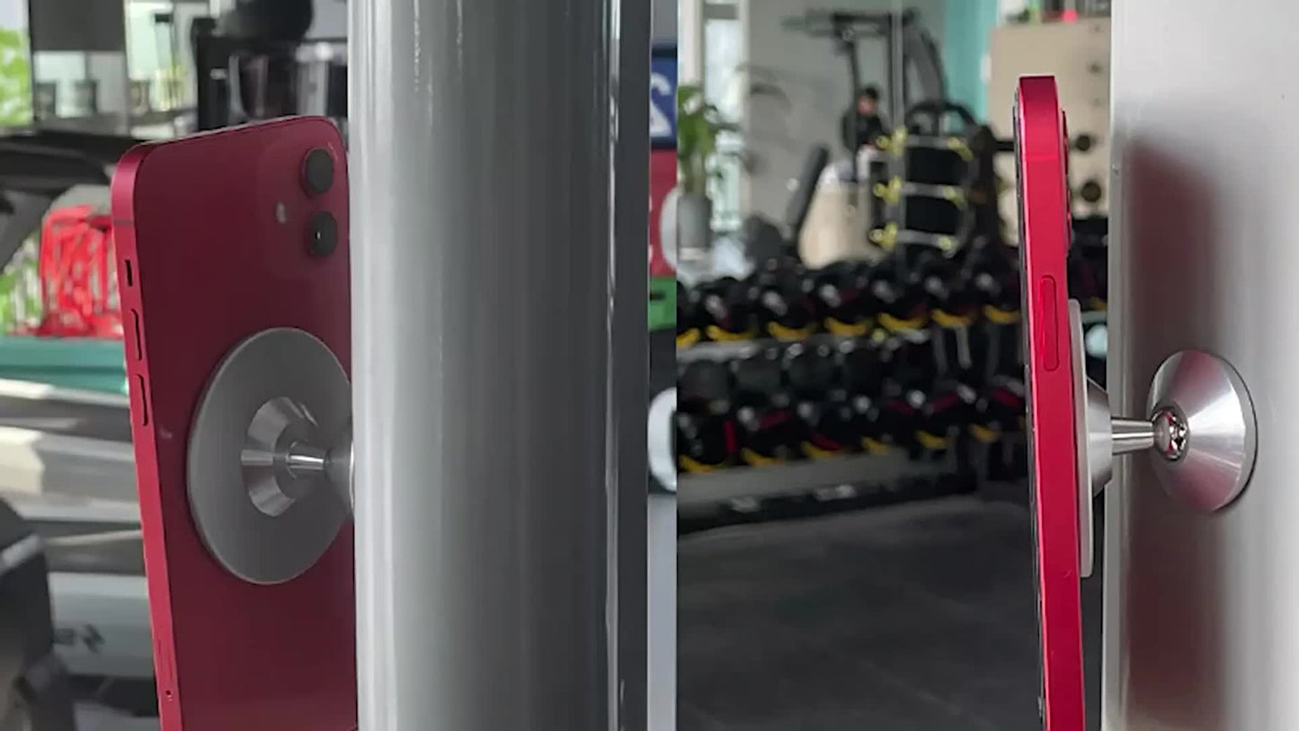 Universal Magnetic Phone Mount Holder - Seamless Connection, Secure Grip for Gym & Car - Strong, Impact-Resistant, Hands-Free Convenience