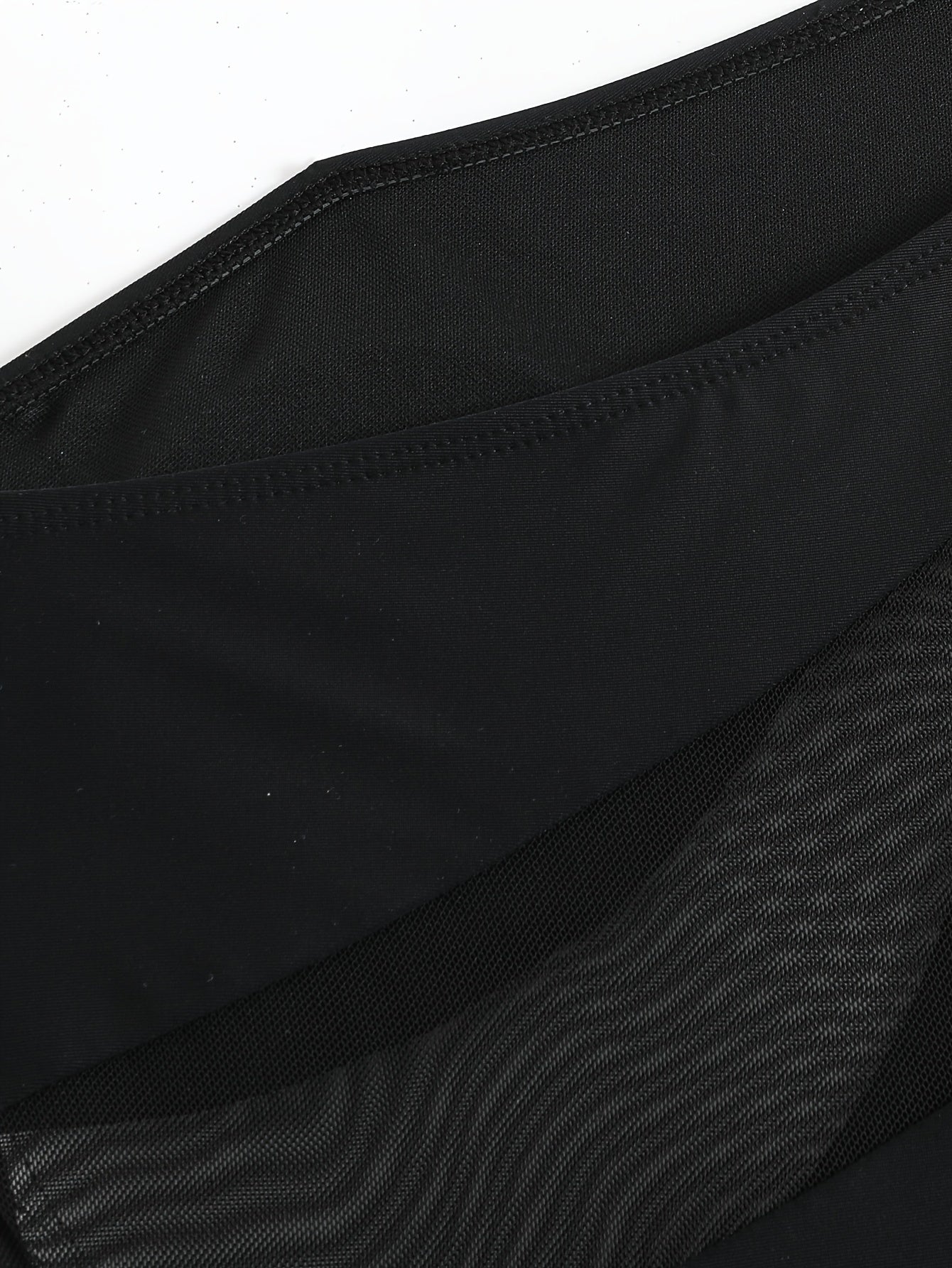 Sexy, Chic One-Shoulder Black One-Piece Swimsuit with Sheer Mesh Detail - Sexy, High-Stretch Nylon/Elastane Blend, Removable Pads, Machine Washable for Fashionable Beachwear, Summer Swimwear | Sexy Beachwear | High-Stretch Ma