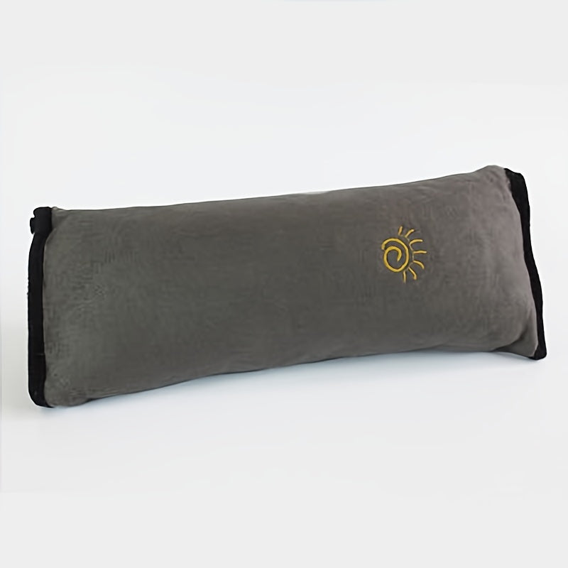 Soft Auto Seat Strap Headrest Neck Support - Car Seat Belt Pillow, Shoulder Pads, Safety Belt Protector Cushion, Comfortable Fabric Material for Enhanced Comfort and Safety, Car Comfort Accessory | Sun Design Pillow | Durable