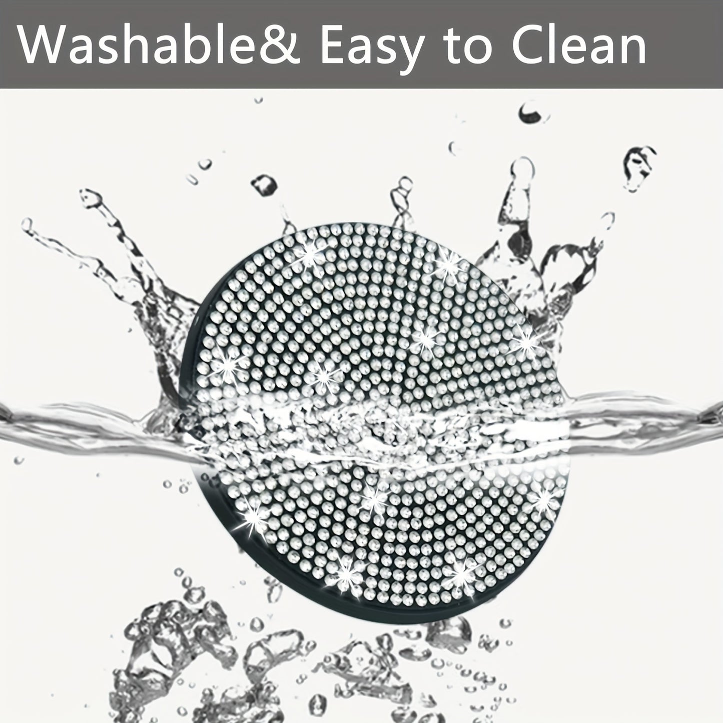 1pc Bling Car Cup Holder Coaster, 2.75 Inch Anti-Slip Shockproof, Full Rhinestone Design, Universal Fit Most Cars