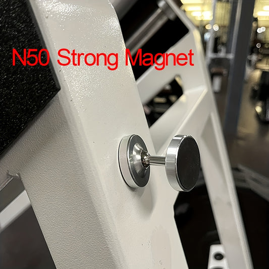 Universal Magnetic Phone Mount Holder - Seamless Connection, Secure Grip for Gym & Car - Strong, Impact-Resistant, Hands-Free Convenience