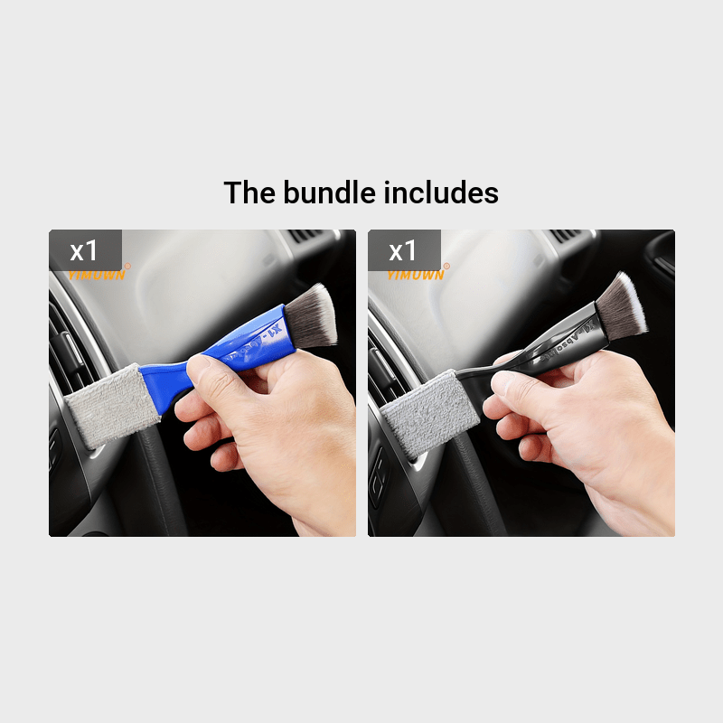 Effortlessly Clean Your Car's Interior with this Soft Brush Air Conditioner Cleaning Tool -  Soft Bristles - For All Car Models - Suitable for Regular Car Maintenance - Great Gift for Car Enthusiasts