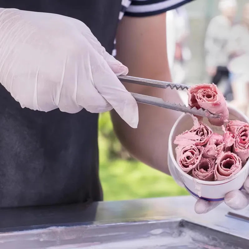 50/100/200/400/1000pcs  disposable white nitrile gloves, suitable for home kitchen food, hairdressing, gardening, pet care