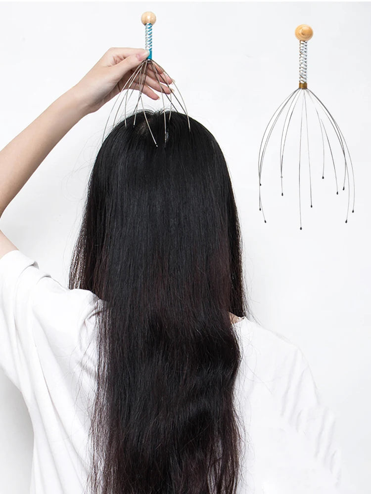 1PC Random Color Pet Massage Claw Head Massager Head Scratching Octopus Scalp Non Soul Extractor Divine Tool For Extracting