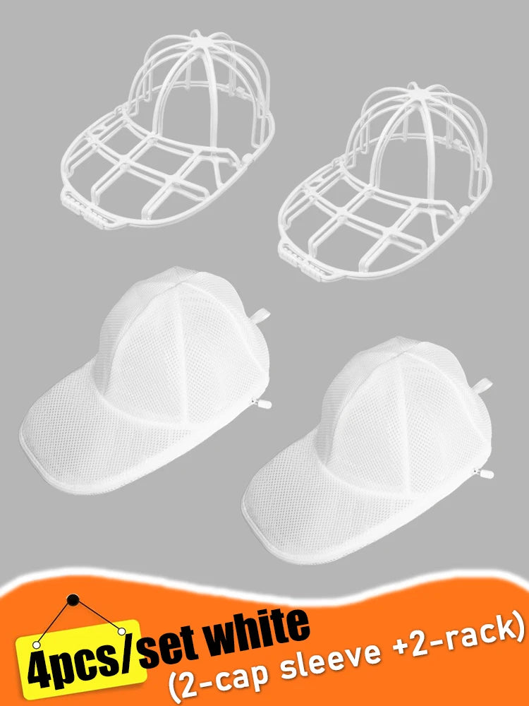 Hat Washer Cage for Washing Machine, Cap Washer with Mesh Bags, Hat Washer for Baseball Caps Hat Cleaner/Cleaning Protector Cage