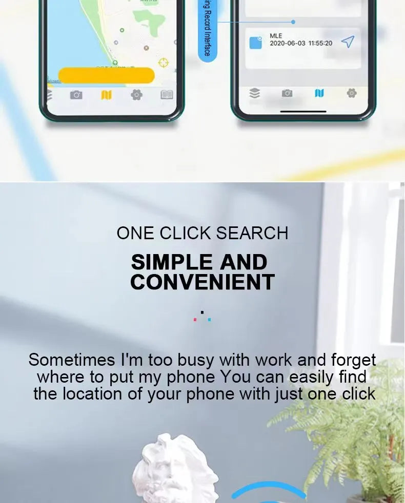 Smart BT Tracker Key Locator Pet Anti-Lost Sensor Device With BT For Kids Wallets Luggage Suitcases