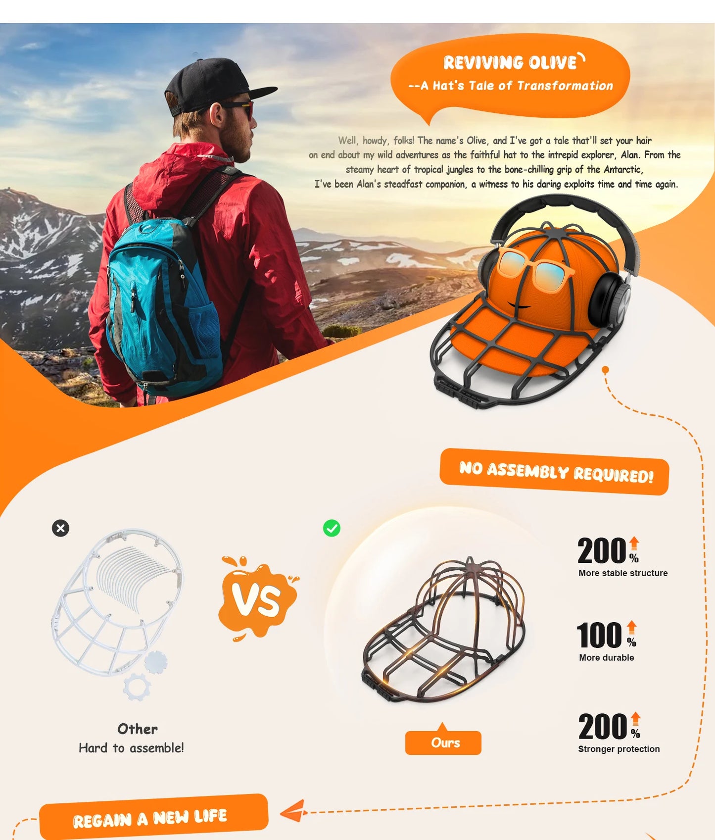 Hat Washer Cage for Washing Machine, Cap Washer with Mesh Bags, Hat Washer for Baseball Caps Hat Cleaner/Cleaning Protector Cage