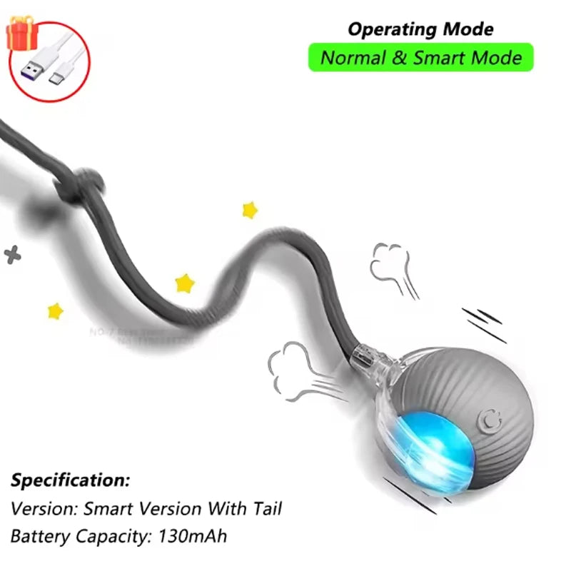 Cat toys cat smart cat balls to help relieve boredom kitten avoid toys pet electric rolling ball artifact