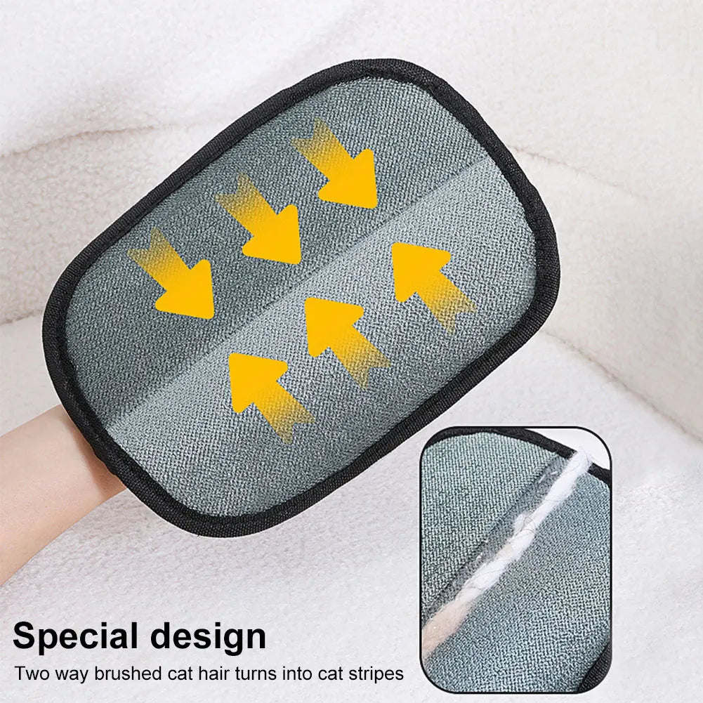 Cat Hair Cleaner Pet Gloves Household Hair Remover Cat Dog Hair Remover Brush Remover Hair Sticking Device Home Hair Scraper