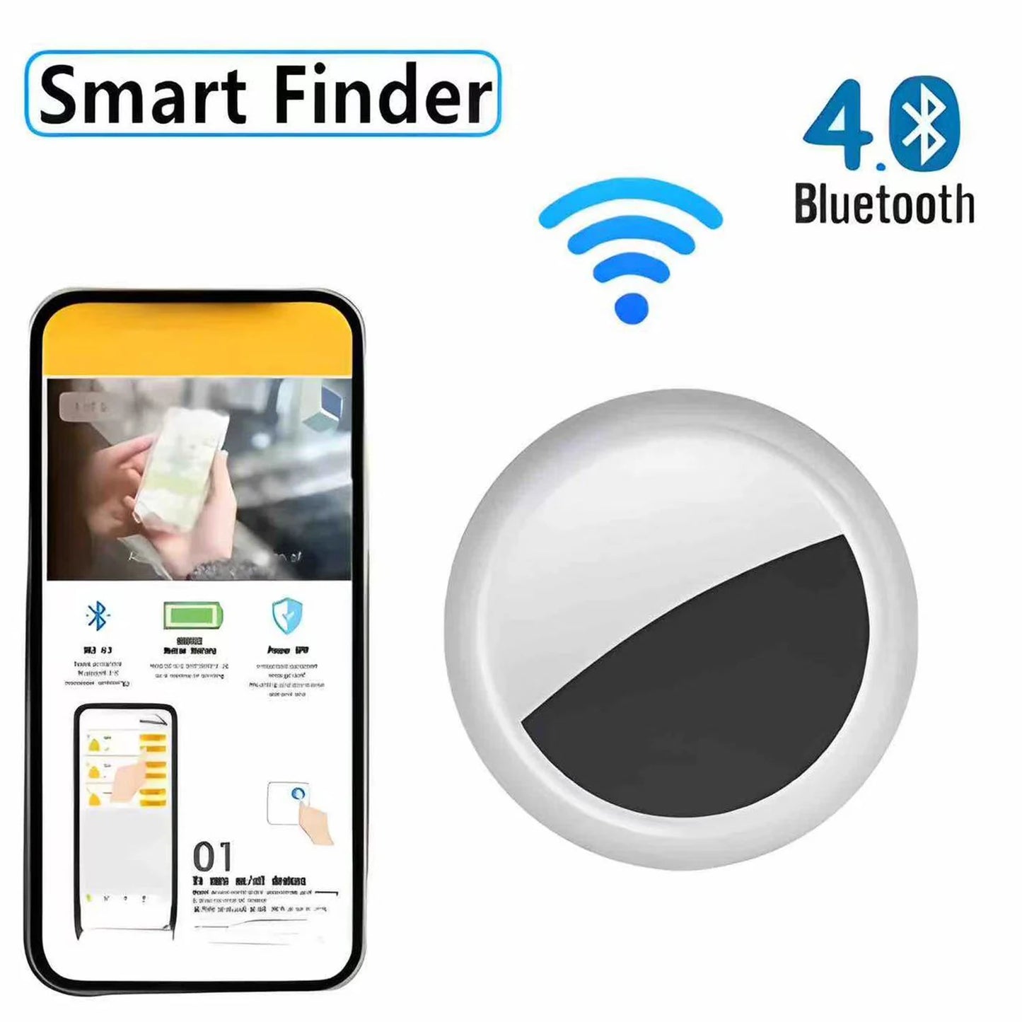 Smart Finder Tracker Key Finder Phone Airtag APP Search With Alarm Real-time Location Children Positioning Tracker Pet Locator
