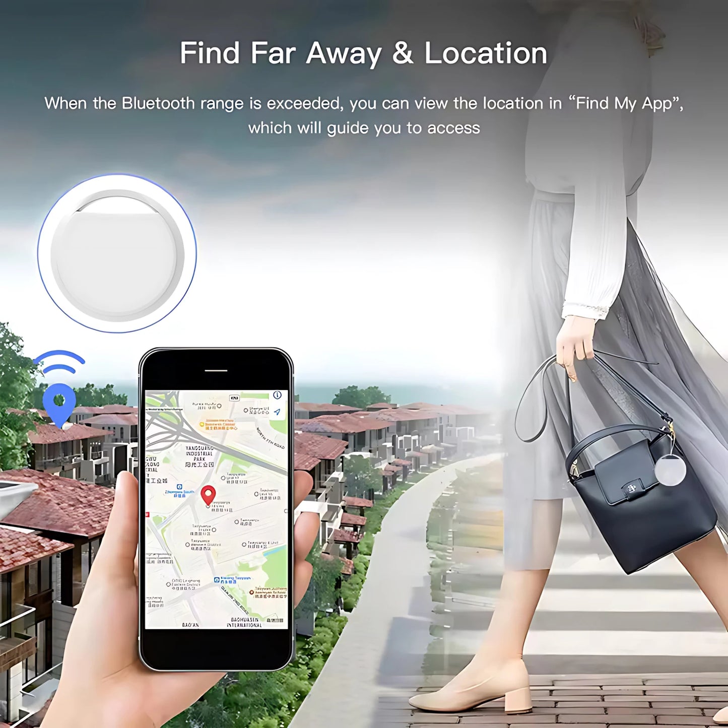 GPS Smart Tracker Mini Tag For IOS iPhone Find My APP ITag Anti Lost Reminder Device MFI Rated Locator Car Key Pet Kids Finder