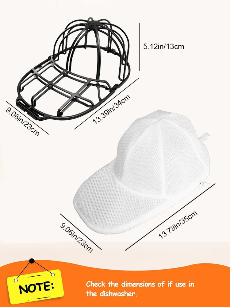 Hat Washer Cage for Washing Machine, Cap Washer with Mesh Bags, Hat Washer for Baseball Caps Hat Cleaner/Cleaning Protector Cage