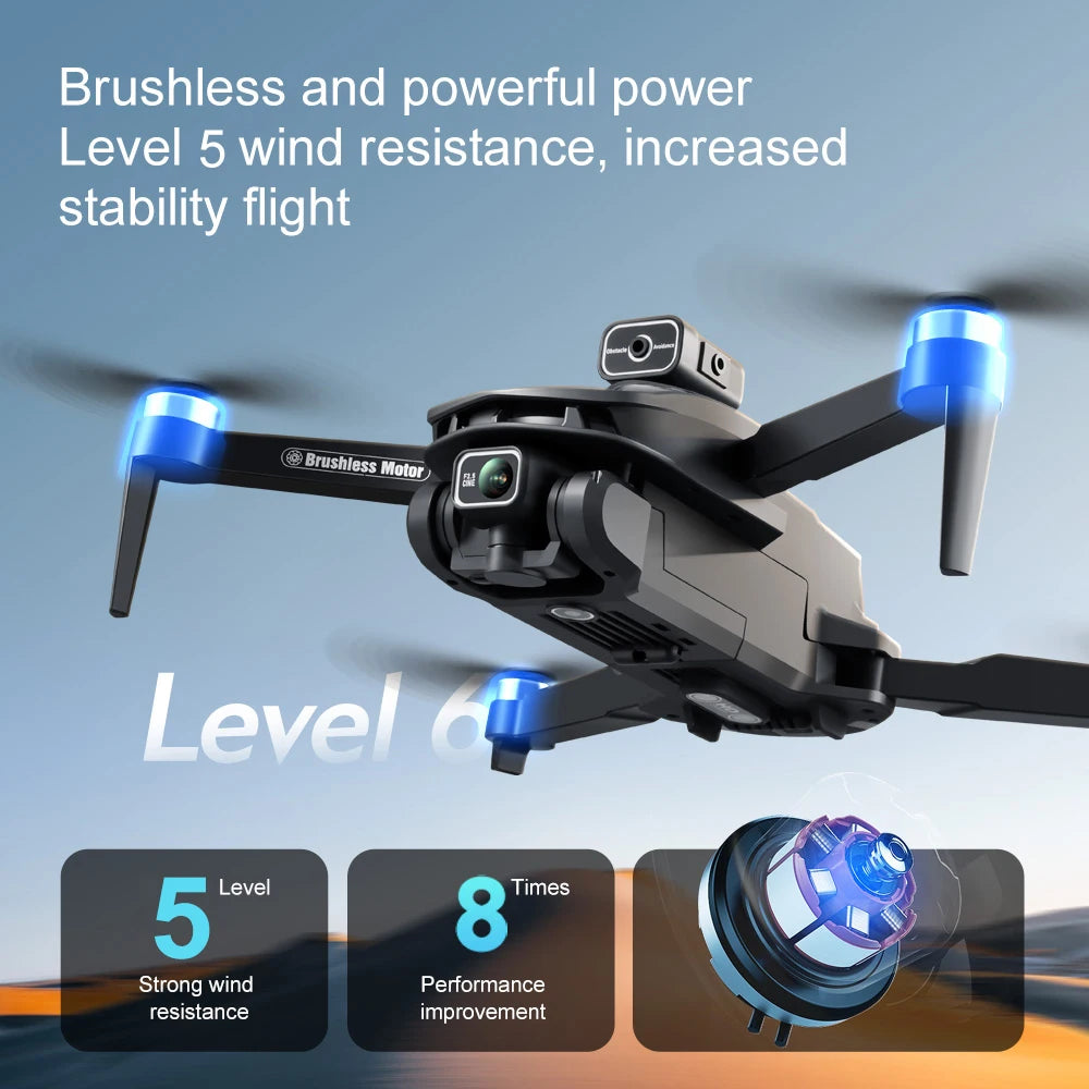 01 2025 V168 Pro MAX GPS Drone 8K Professional HD Camera 5G WIFI FPV 360° Obstacle Avoidance Brushless Large Screen RC Quadcopter