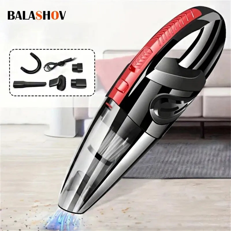 Portable Car Wireless Vacuum Cleaner Powerful Suction Rechargeable Handheld Vacuum Cleaner Quick Charge for Car Home Pet Hair
