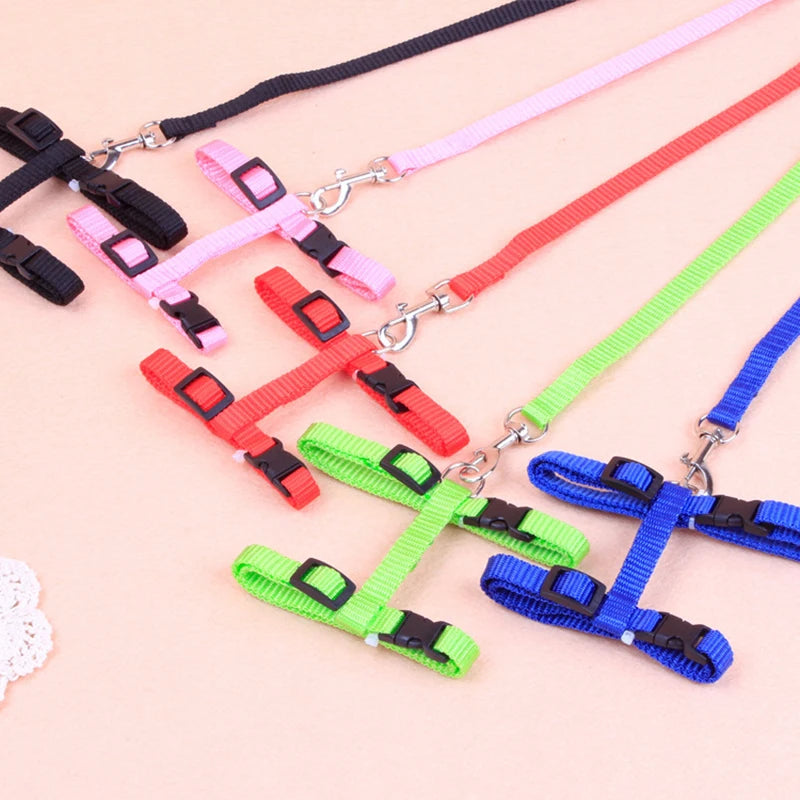 Hot-selling cat chest strap simple design traction rope high-quality nylon material sturdy and durable pet supplies