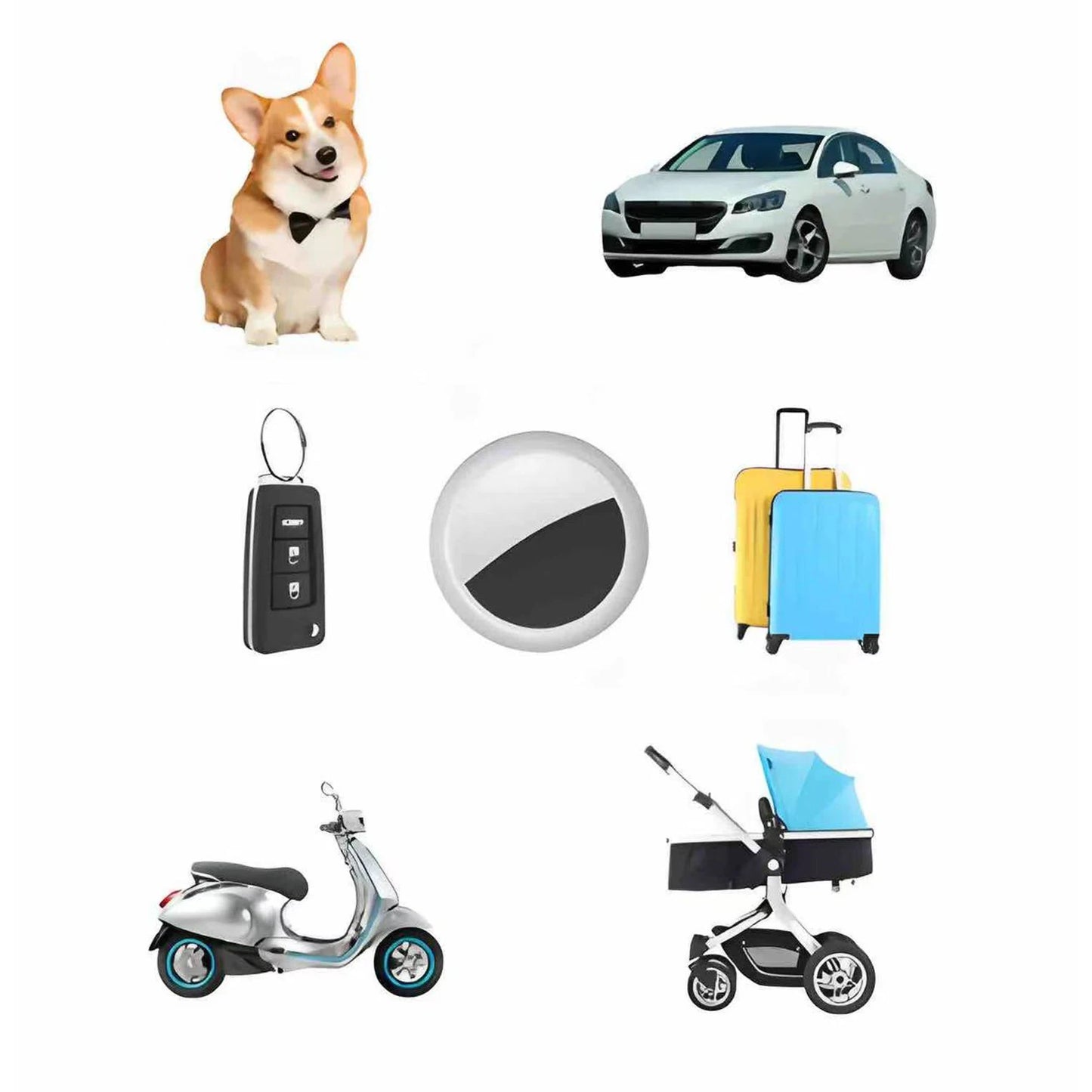 Smart Finder Tracker Key Finder Phone Airtag APP Search With Alarm Real-time Location Children Positioning Tracker Pet Locator
