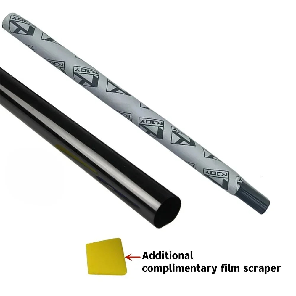 3Mx50CM VLT Black Car Window Foils Tinting Film Home Window Glass Solar UV Protector Sticker Films Pearl Cotton Stick Box PAC