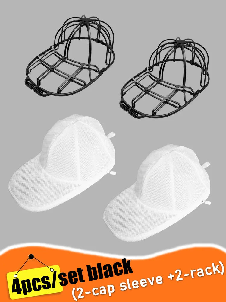Hat Washer Cage for Washing Machine, Cap Washer with Mesh Bags, Hat Washer for Baseball Caps Hat Cleaner/Cleaning Protector Cage