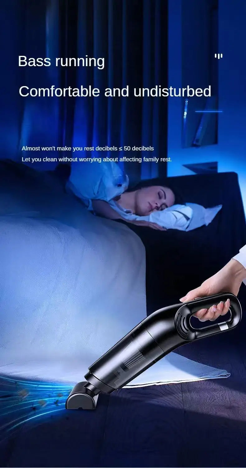 Handheld Home Vacuum Cleaner Rechargeable Portable Vacuum Cleaner Car Home Dual Purpose Wireless Dust Catcher Pet Hair 10000PA