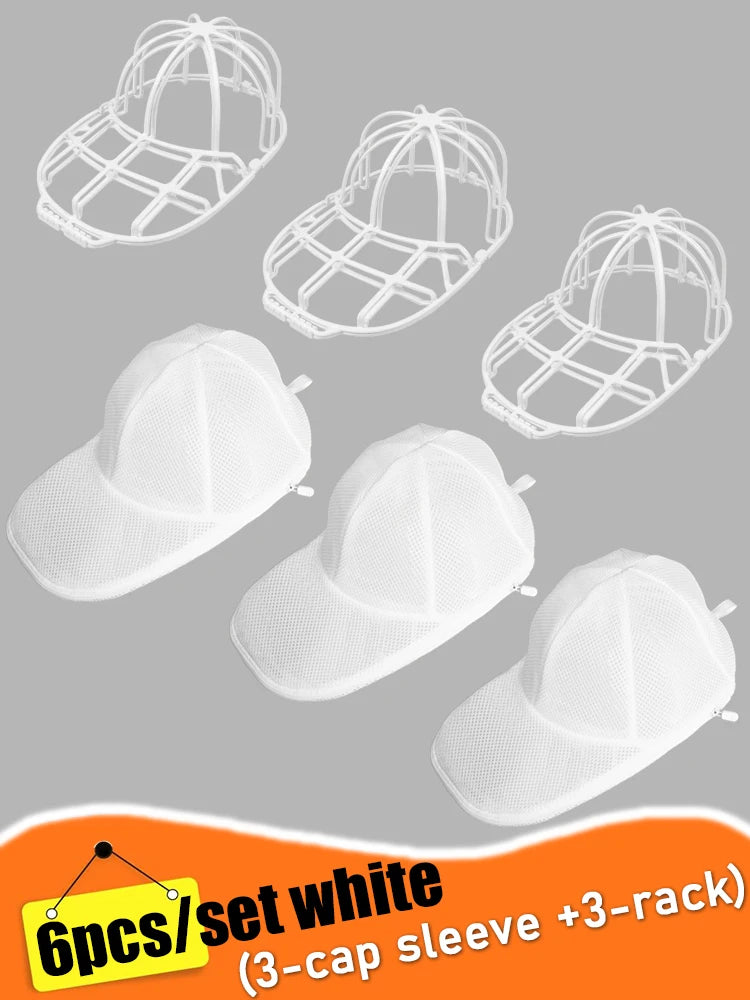 Hat Washer Cage for Washing Machine, Cap Washer with Mesh Bags, Hat Washer for Baseball Caps Hat Cleaner/Cleaning Protector Cage