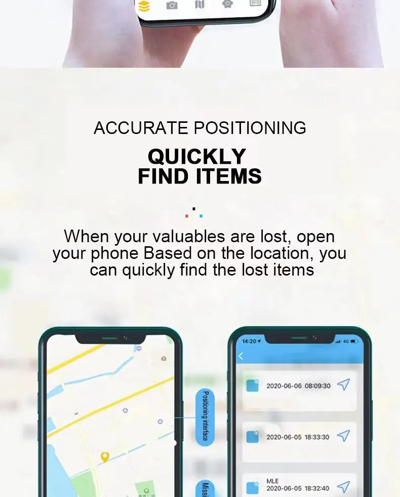 Smart BT Tracker Key Locator Pet Anti-Lost Sensor Device With BT For Kids Wallets Luggage Suitcases