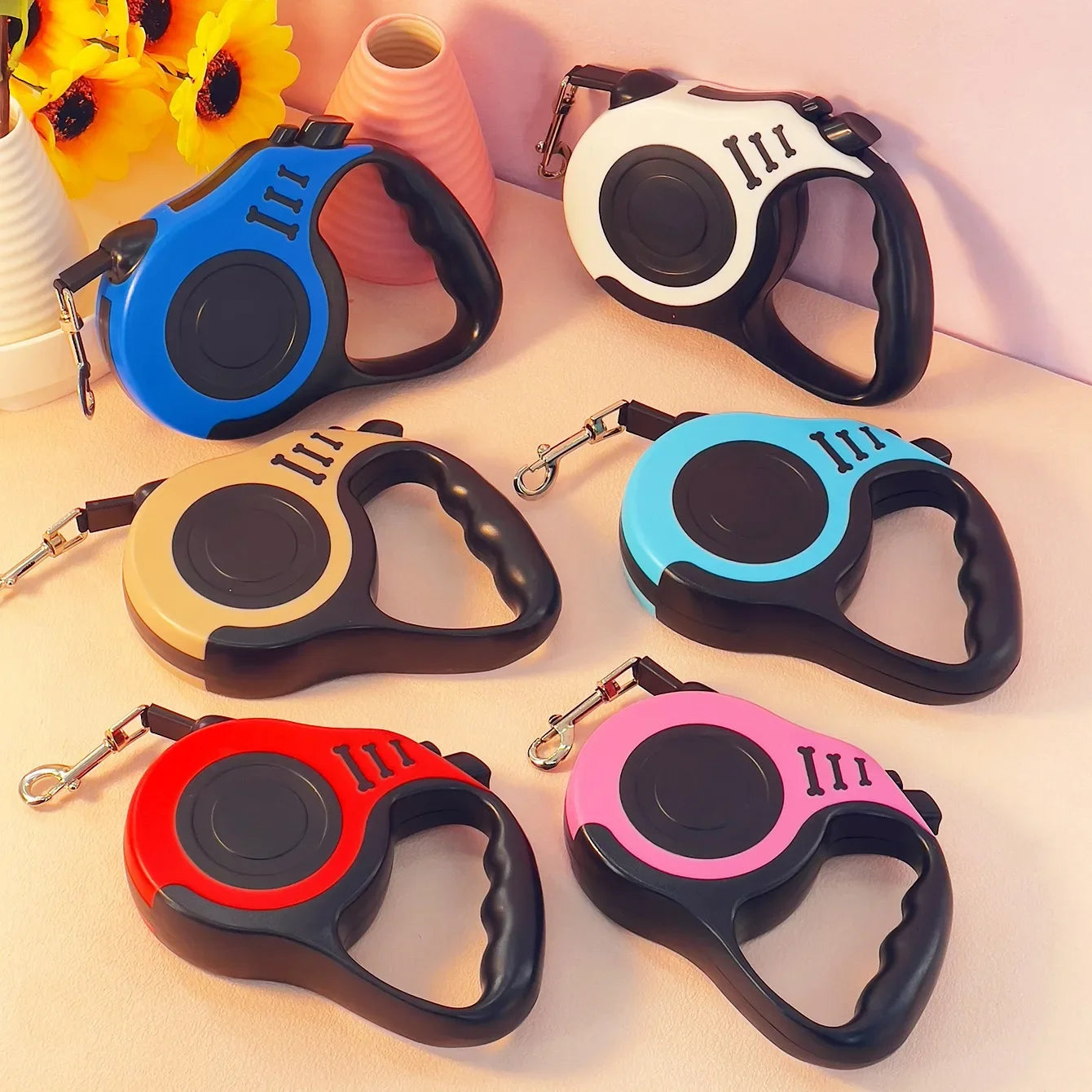 3m 5m Dog Leash Strong Nylon Puppy Lead For Small Medium Large Dogs Cats Automatic Retractable Durable Yorkshire Pet Supplies