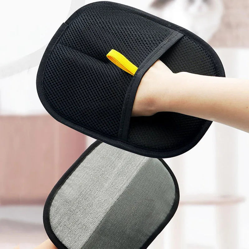Pet hair removal tools reusable gloves, pet double-sided beauty gloves, carpet removal pet fur hair pet supplies