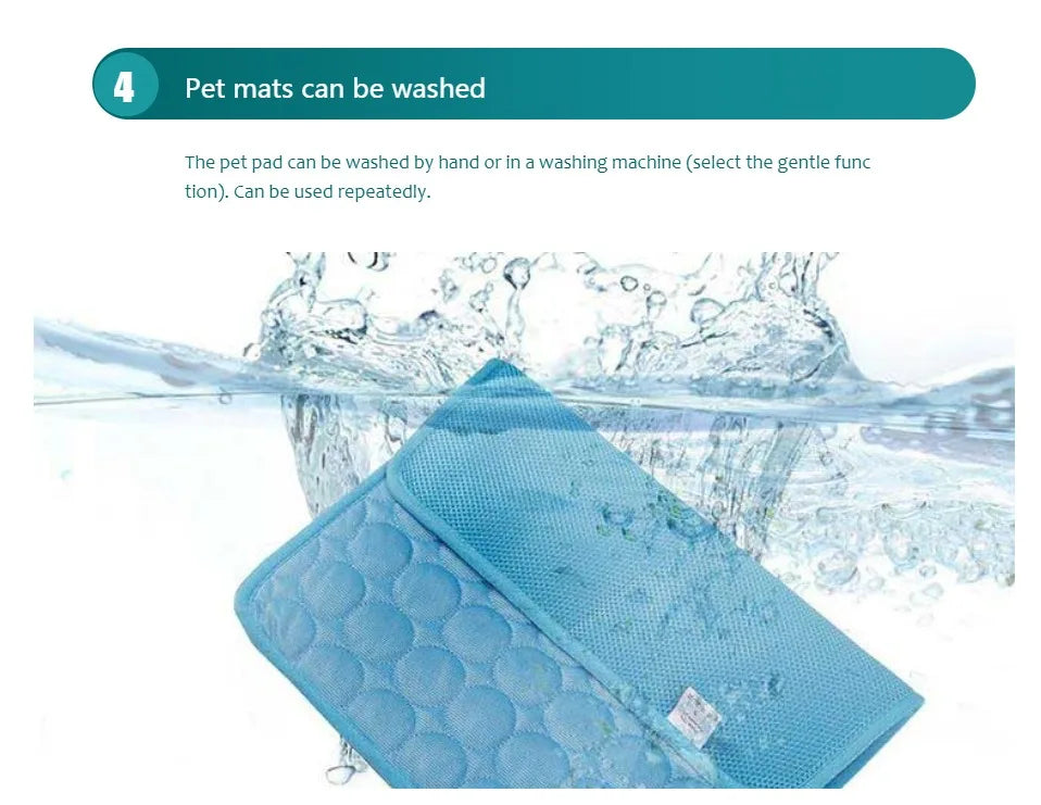 Summer Dog Cooling Mat Pet Cold Bed Extra Large for Small Big Dogs Pet Accessories Cat Durable Blanket Sofa Ice Pad Blanket
