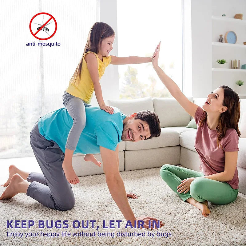 Magnetic Screen Door Self Sealing, Heavy Duty, Hands Free Mesh Partition Keeps Bugs Out - Pet and Kid Friendly Keep Open Feature