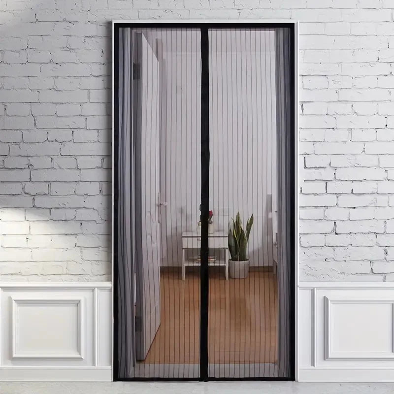 Magnetic Screen Door Self Sealing, Heavy Duty, Hands Free Mesh Partition Keeps Bugs Out - Pet and Kid Friendly Keep Open Feature