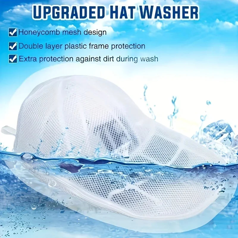 Hat cleaner cage for washing machine, hat cleaner with mesh bag, hat cleaner for baseball cap