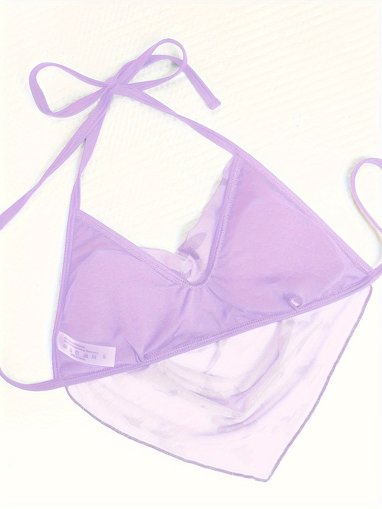 3 Piece Butterfly Print Bikini Set - Halter Neck, Hanky Hem, High Cut, Cover Up Skirt - Women's Swimwear, Beachwear, Summer Clothing, Vacation Essentials