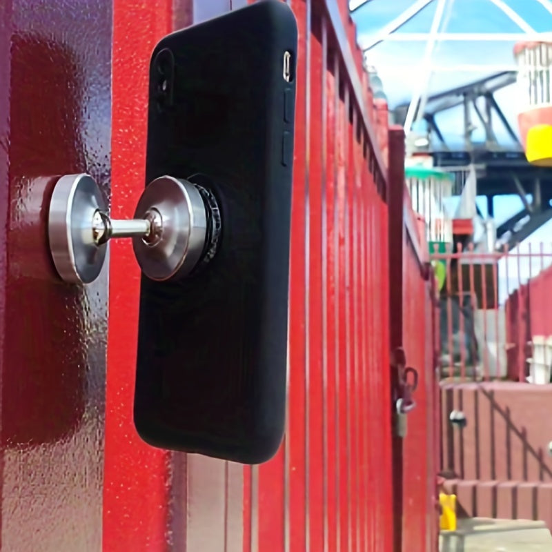 Universal Magnetic Phone Mount Holder - Seamless Connection, Secure Grip for Gym & Car - Strong, Impact-Resistant, Hands-Free Convenience