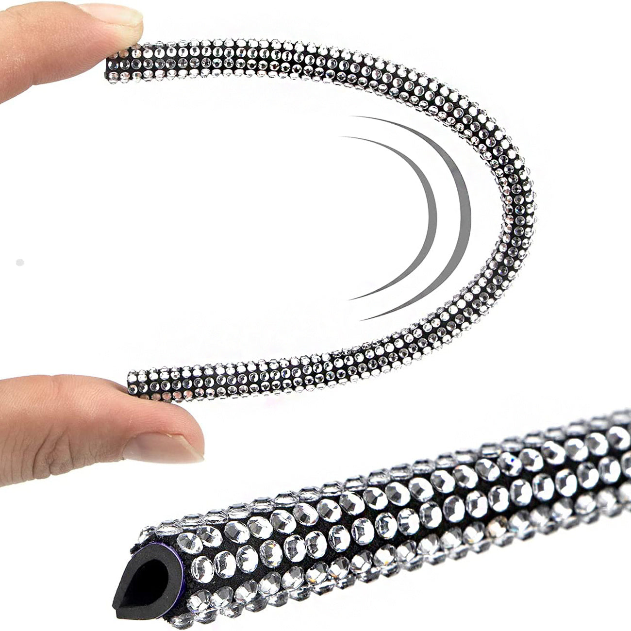 10pcs Sparkling Pink Rhinestone Car Vent Trim Strips - Durable Plastic, Glam Bling Air Conditioner Outlet Decorations for Stylish Interior Upgrade, Car Air Vent Accessories